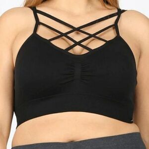SALE  Strappy Black Bralette